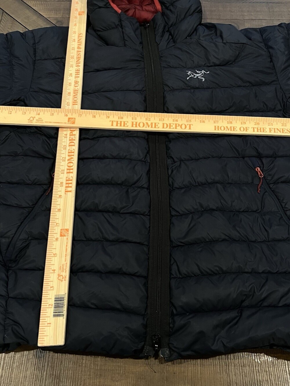 Arc’teryx Cerium LT Hoody - Men’s Large (L) - Nighthawk Navy Red Patch Zipper - Picture 2 of 9